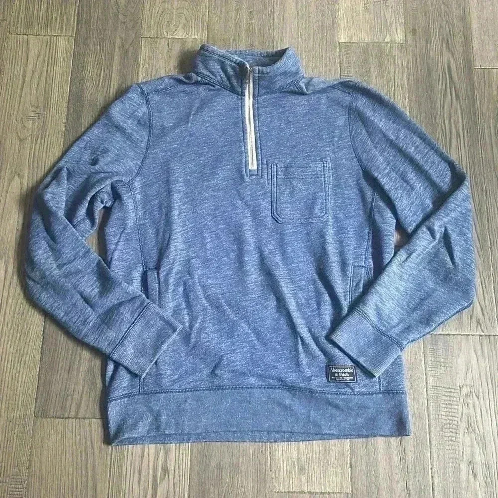 🔥Abercrombie and Fitch🔥 | Blue  1/4 zip pullover sweater